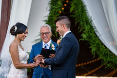 Sweet couple exchanging rings. Sweet couple exchanging rings.