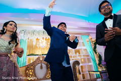 Indain wedding reception dance. Indain wedding reception dance.
