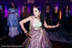 Maharani dancing at reception . Maharani dancing at reception .