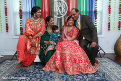 Indian bride sharring with relatives. Indian bride sharring with relatives.
