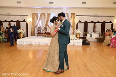 Indian bride and groom first dance capture. Indian bride and groom first dance capture.