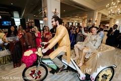 Indian groom making his entrance. Indian groom making his entrance.