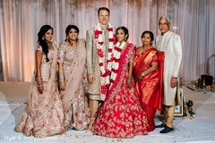 Indain couple posing with relatives. Indain couple posing with relatives.