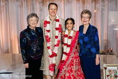 Indian couple with grooms relative. Indian couple with grooms relative.