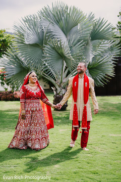 Outdoors Indian wedding photoshoot. Outdoors Indian wedding photoshoot.
