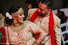 Indian couple at reception dance. Indian couple at reception dance.
