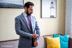 Charming capture of Indian groom getting ready for the ceremony Charming capture of Indian groom getting ready for the ceremony