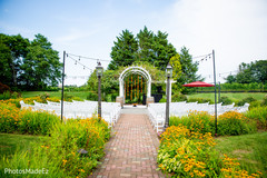 Gorgeous shot of the outdoor ceremony venue Gorgeous shot of the outdoor ceremony venue