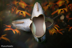Close capture of elegant wedding shoes Close capture of elegant wedding shoes