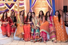 Indian bride with bridesmaids capture Indian bride with bridesmaids capture