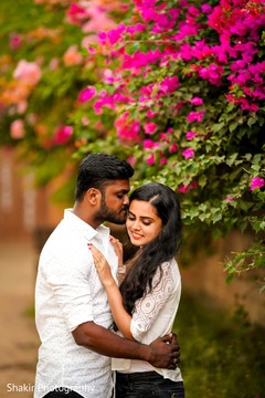 Romantic Indian couple at their outdoor photoshoot Romantic Indian couple at their outdoor photoshoot