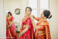 Sweet Indian bride getting ready Sweet Indian bride getting ready