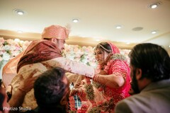 Indian couple lifted at wedding ceremony. Indian couple lifted at wedding ceremony.