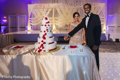 Indian couple cutting the cake capture. Indian couple cutting the cake capture.