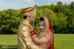 Maharani and raja posing outdoors. Maharani and raja posing outdoors.