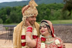 Romantic Indian bride and groom capture. Romantic Indian bride and groom capture.