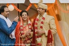 Indian bride and groom holding hands at the ceremony. Indian bride and groom holding hands at the ceremony.
