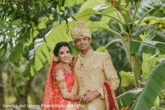 Outdoors photoshoot for Indian bride and groom. Outdoors photoshoot for Indian bride and groom.