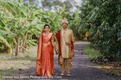 Indian couple waling hand in hand capture. Indian couple waling hand in hand capture.