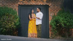 Indian bride and groom face to face capture. Indian bride and groom face to face capture.