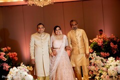 Indian bride walking down the ceremony aisle. Indian bride walking down the ceremony aisle.