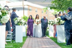 Dazzling Indian bride walking down the aisle. Dazzling Indian bride walking down the aisle.