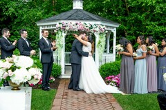 Dazzling indian bride and groom at their wedding ceremony. Dazzling indian bride and groom at their wedding ceremony.