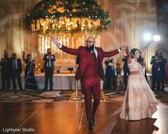 Lovely Indian bride and groom's dance. Lovely Indian bride and groom's dance.