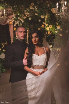 Elegant Indian bride and groom's wedding ceremony fashion. Elegant Indian bride and groom's wedding ceremony fashion.