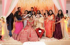Graceful Indian bride and groom photo. Graceful Indian bride and groom photo.