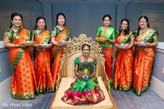 Upbeat Indian bride with bridesmaids capture Upbeat Indian bride with bridesmaids capture