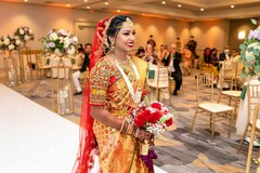 Indian bride glowing in her wedding attire Indian bride glowing in her wedding attire