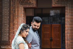 Indian bride and groom tender moment. Indian bride and groom tender moment.