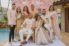 Glamorous Indian bride and groom portrait Glamorous Indian bride and groom portrait