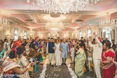 Enchanting indian bride walking in to wedding ceremony Enchanting indian bride walking in to wedding ceremony