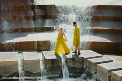 Romantic Indian couple engagement photo session