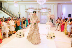 Dazzling Indian bride walking down the aisle Dazzling Indian bride walking down the aisle