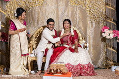 Sweet indian couple during wedding ceremony Sweet indian couple during wedding ceremony