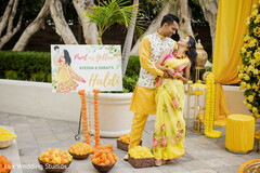 Haldi ceremony portrait Haldi ceremony portrait