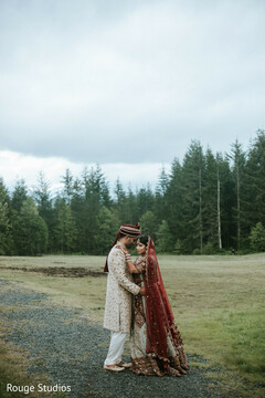 Beautiful indian couple in the forest Beautiful indian couple in the forest