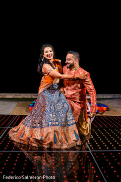 Indian couple enjoying the dance floor Indian couple enjoying the dance floor