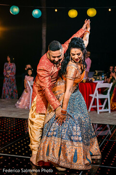 Married couple dancing