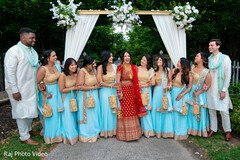Bride with bridesmaids Bride with bridesmaids