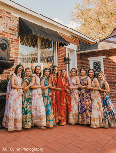 Bride with bridesmaids Bride with bridesmaids