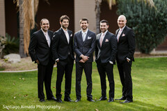 Graceful Indian groom with a groomsmen photo session Graceful Indian groom with a groomsmen photo session