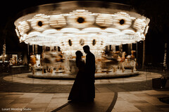 Indian bride and groom silhouette Indian bride and groom silhouette