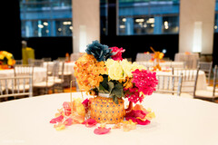 Colorful Harmony: An Elegant Floral Centerpiece