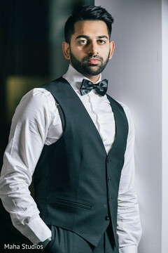 Groom in Grace: Black-Tie Elegance