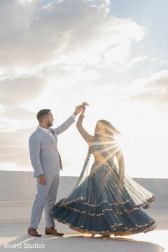 Golden Twirl: Dancing in the Sky's Embrace