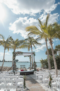 Palms and Promises: A Serene Beachfront Setting